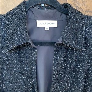 A $$$ STEAL!!!  ALL SILK AND FULLY BEADED TIMELESS & STUNNING DESIGNER JACKET❣️